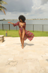 Christina - Vacation Mode Cardigan Swimsuit - Semai House Of fashion