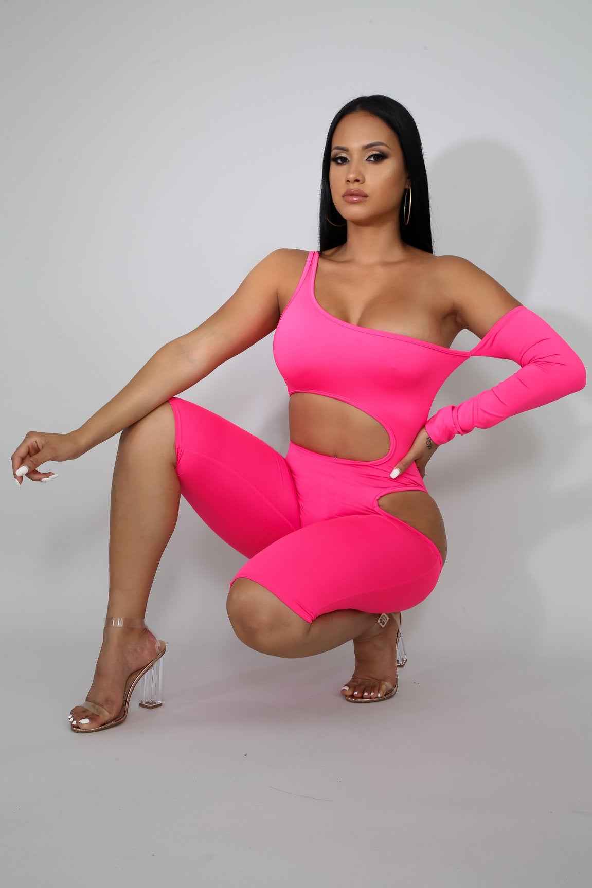 Sassy Mood Romper Pink - Semai House Of fashion