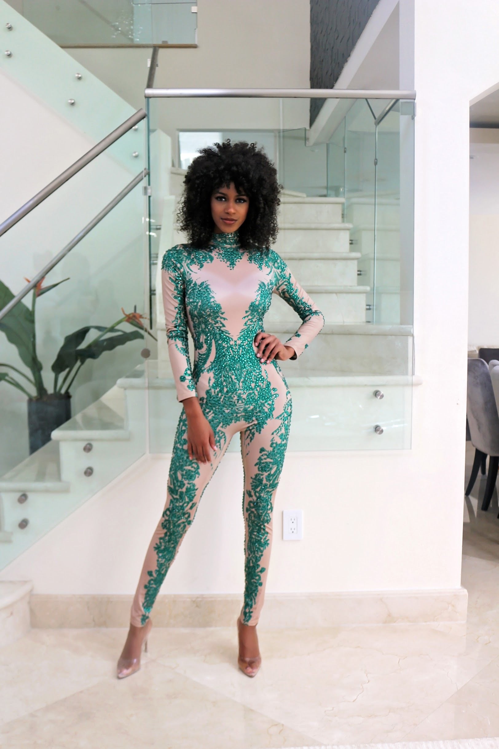 Eva -  Let Her Shine jumpsuit- Green - Semai House Of fashion