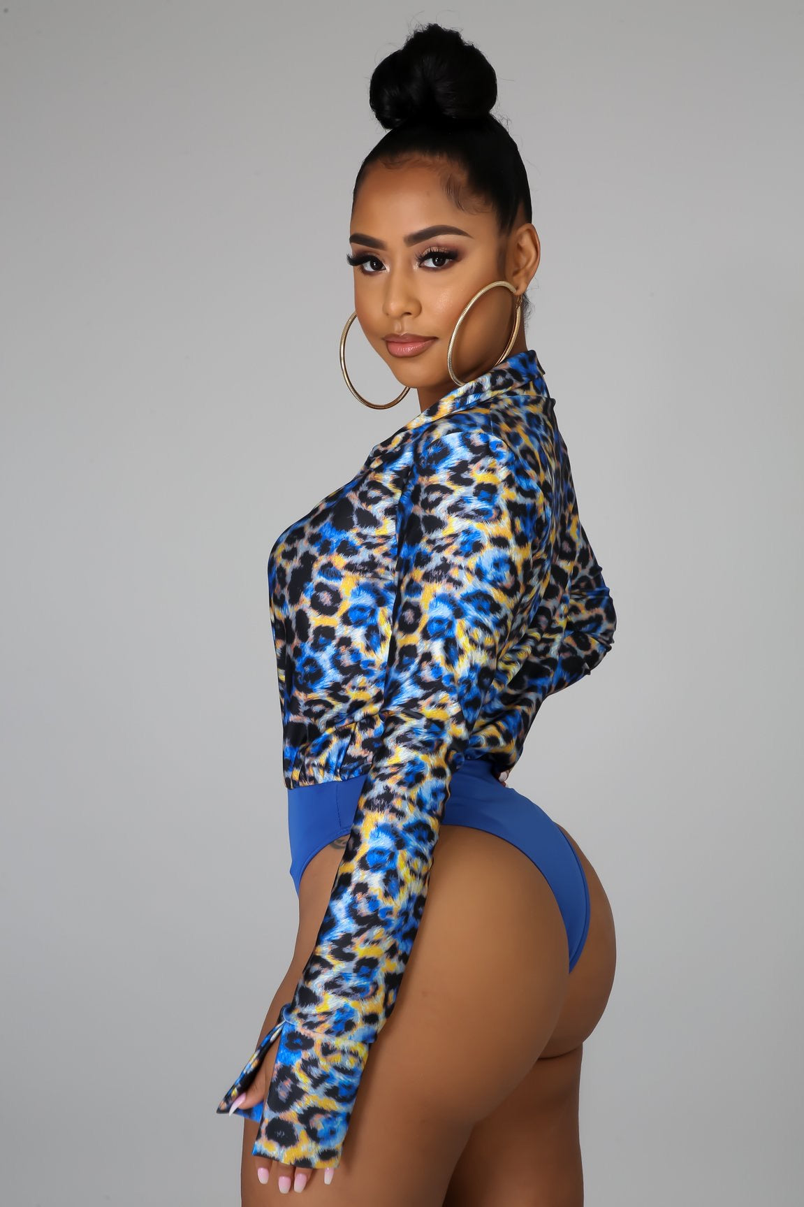 Long Sleeve Bodysuit Short Set - Semai House Of fashion