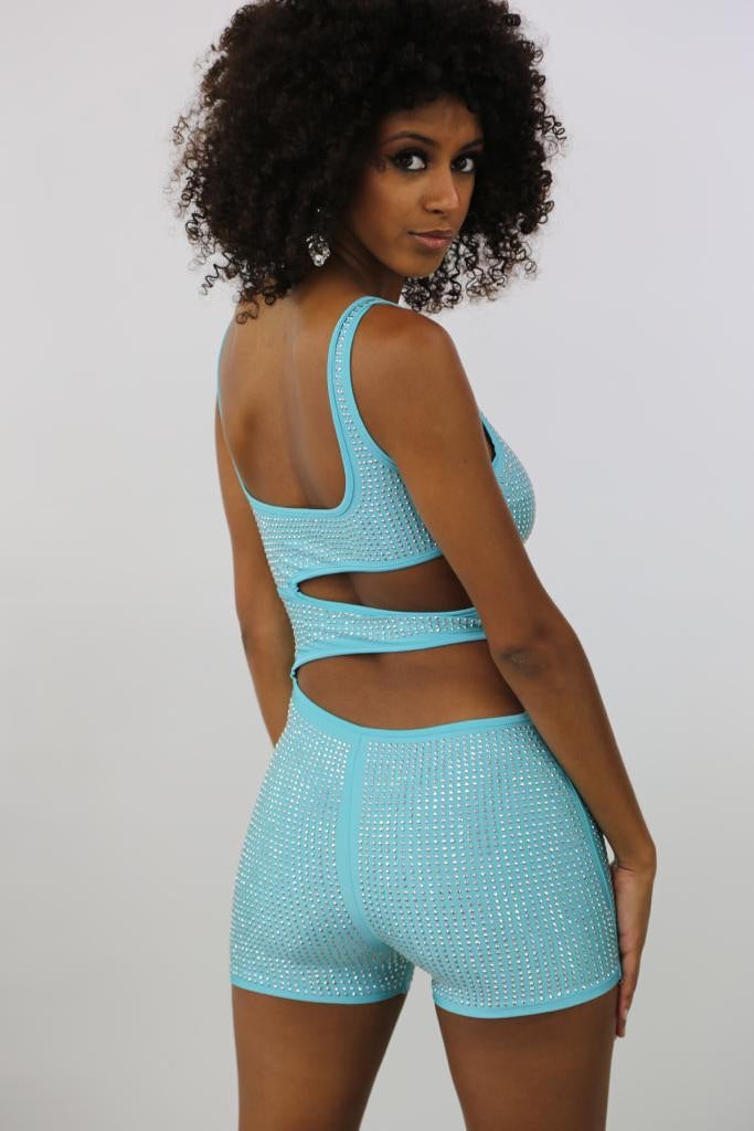 Ring On me Romper - Teal - Semai House Of fashion