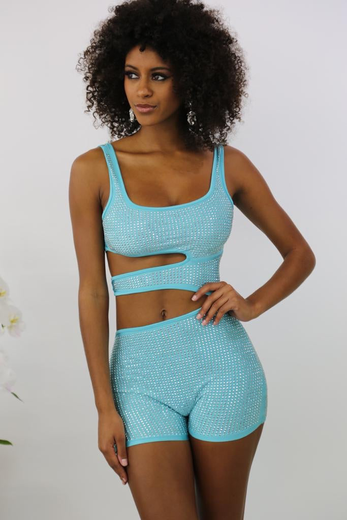 Ring On me Romper - Teal - Semai House Of fashion